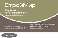 Визитка (Макет B-03)