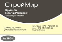 Визитка (Макет B-08)