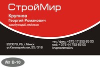 Визитка (Макет B-10)