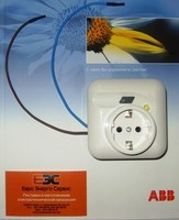 Розетка  ABB  со встроенным УЗО